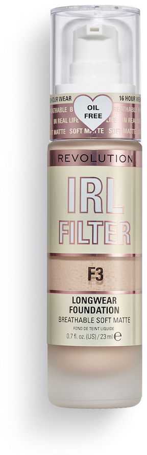 Revolution Make Up IRL FILTER longwear foundation #F3 23ml