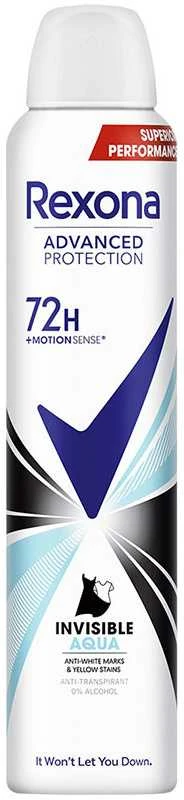 Rexona Invis Aqua 200ml antiperspirantas su varnelės simboliu