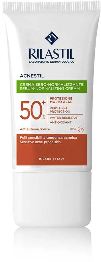 Rilastil Sun System Spf50+ Acnestil veido emulsija 40ml