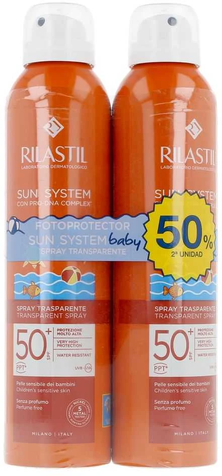 Rilastil Sun System Baby Purškiklis Transparent DUPLO 2x, 200 ml