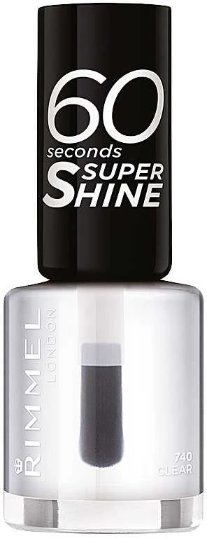 Rimmel London "Rimmel 60 Seconds Super Shine 740 Clear nagų lakas
