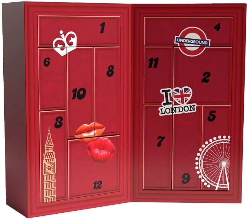 „Rimmel London“ advento kalendorius 2025 m., 12 dalių
