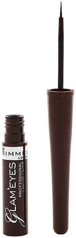 "Rimmel London Glam Eyes Profesional Liquid Liner" skystas akių pravedimas 002