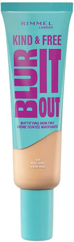 „Rimmel London Kind & Free Blur It Out“ matinį atspalvį suteikiantis makiažo pagrindas