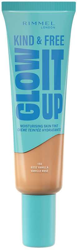 „Rimmel London Kind & Free Glow It Up“ drėkinamasis odos atspalvio makiažo pagrindas