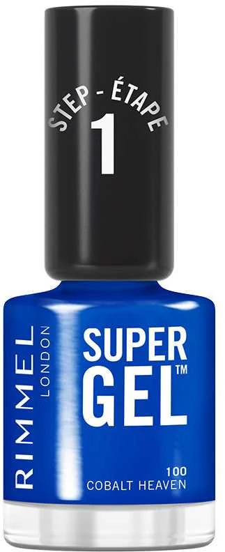 Rimmel London Super Gel Esmalte De Uñas 100-Cobalt Heaven, 12 ml