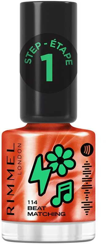 Rimmel London Super Gel Lacquer nagų lakas, atspalvis: 114 Beat Matching, 12 ml
