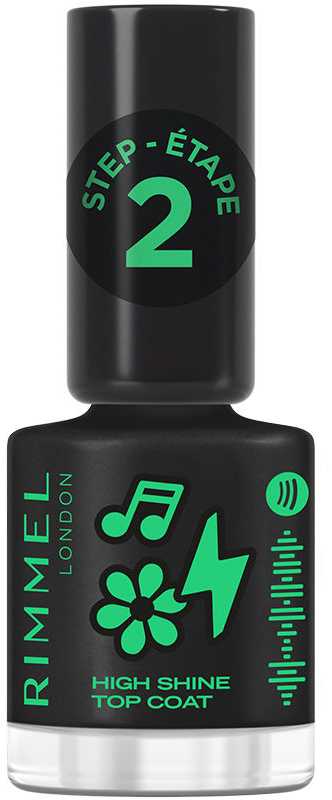 „Rimmel London High Shine Top Coat“ viršutinis lakas Nagų lakai