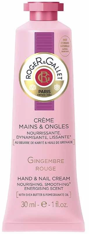 Roger & Gallet Gingembre Rouge Hydrating Hand & Nail Kreminis, 30 ml