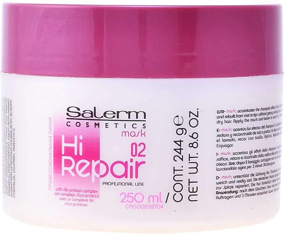 „Salerm Cosmetics“ atkuriamoji veido kaukė „Hi Repair“ 02, 250 ml