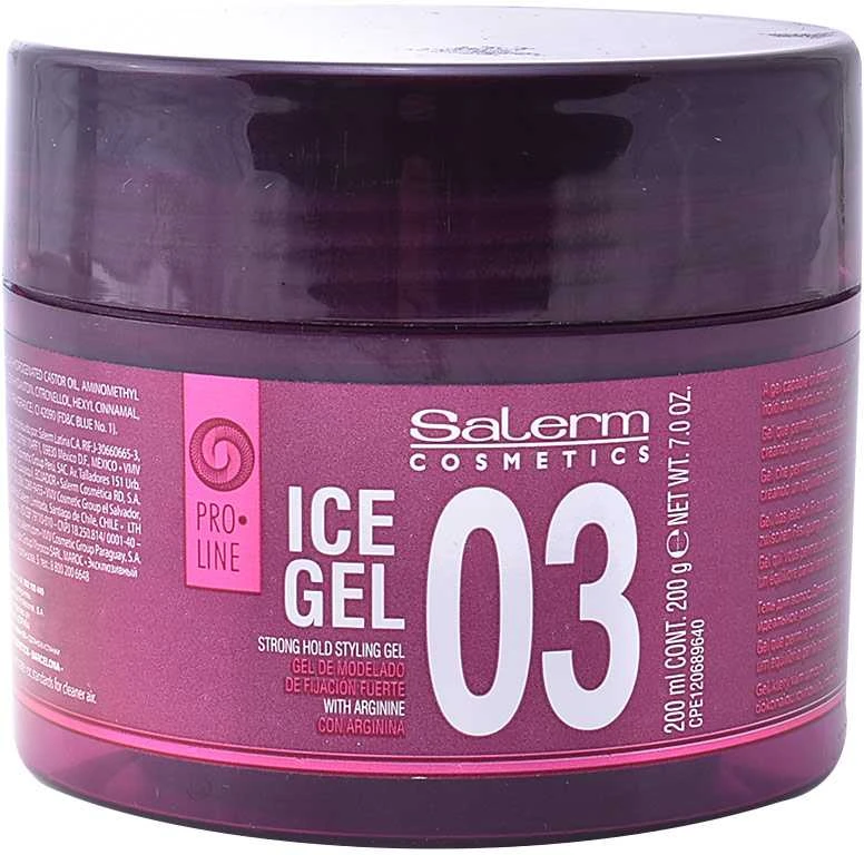 Salerm Cosmetics Proline Ice Gel 03 plaukus modeliuojantis gelis 200ml