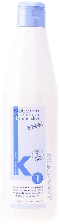 "Salerm Cosmetics Karatin Shot" priežiūros šampūnas 500ml