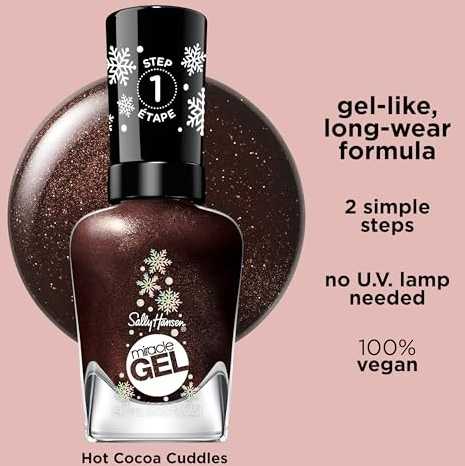 Gelinis nagų lakas Sally Hansen Miracle Gel, spalva: 922 Hot Cocoa Cuddles, 9,17 ml