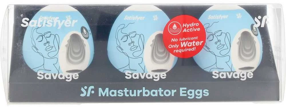„Satisfyer SATISFYER“ masturbatoriaus kiaušinis, 3 vnt. „Savage“