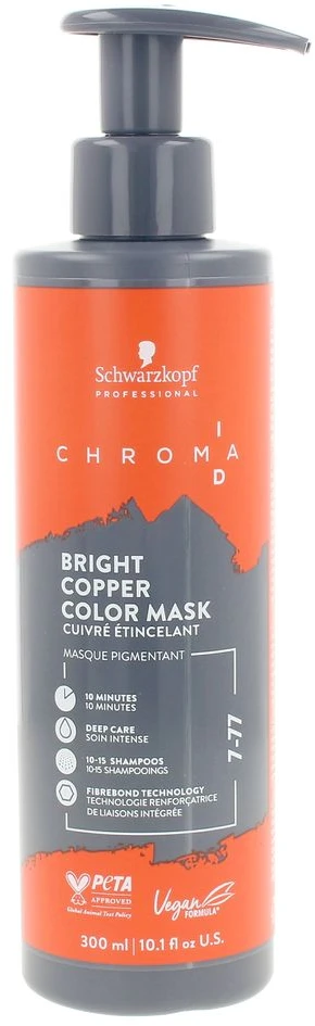 Schwarzkopf Chroma ID spalvota kaukė 300ml - 7-77 ryškiai varinė