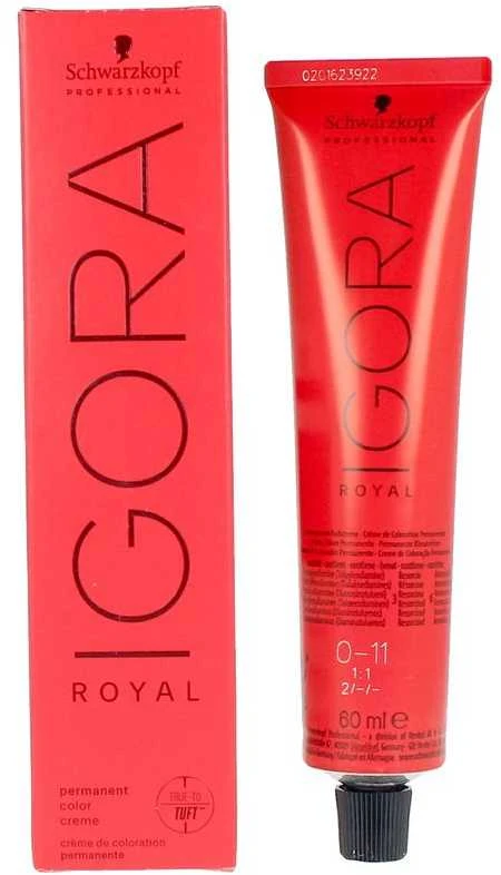 Schwarzkopf Igora Royal ilgalaikio poveikio plaukų dažai 60 ml - 0-11