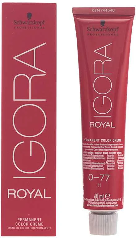 Schwarzkopf Igora Royal ilgalaikio poveikio plaukų dažai 60 ml - 0-77