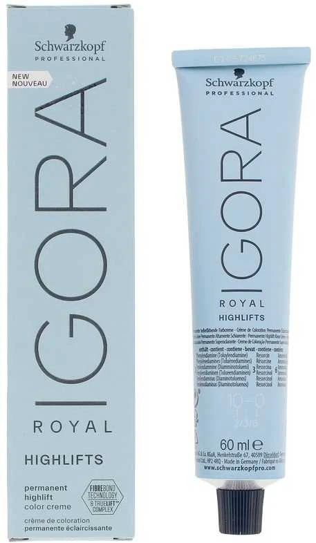 Schwarzkopf Igora Royal 10-0 tūtelė ir dėžutė