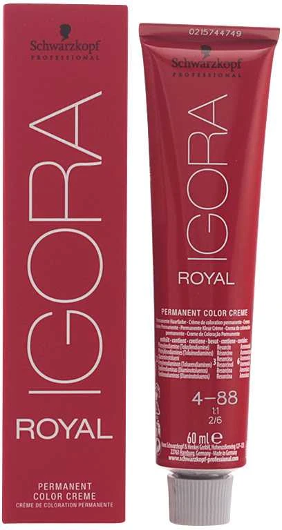 Schwarzkopf Igora Royal ilgalaikio poveikio plaukų dažai 60 ml - 4-88