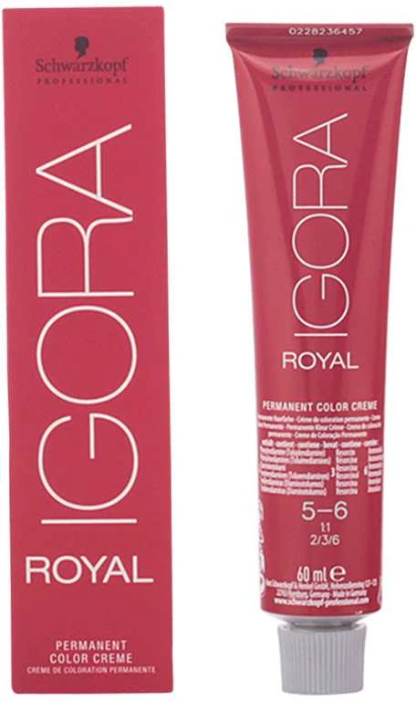 Schwarzkopf Igora Royal ilgalaikio poveikio plaukų dažai 60 ml - 5-6