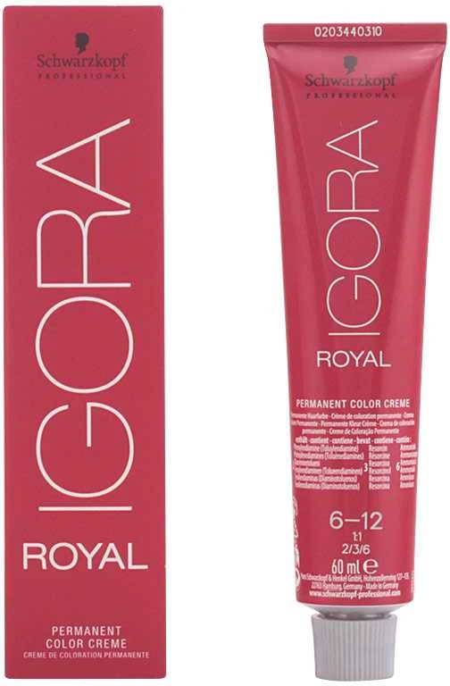Schwarzkopf Igora Royal ilgalaikio poveikio plaukų dažai 60 ml - 6-12