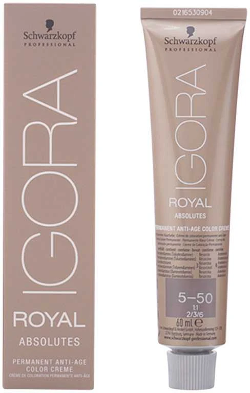 Schwarzkopf Igora Royal 5-50 dažų tūbelė ir dėžutė