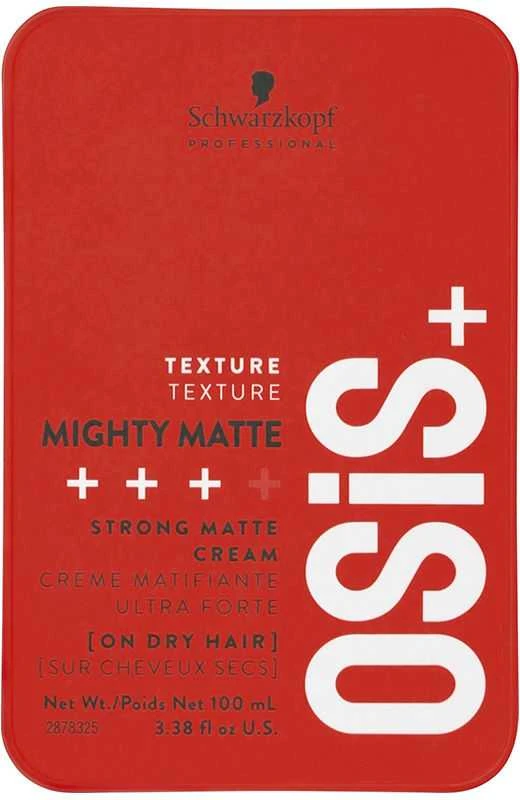 Stiprios fiksacijos plaukų kremas Schwarzkopf Professional OSIS + Mighty Matte 100 ml