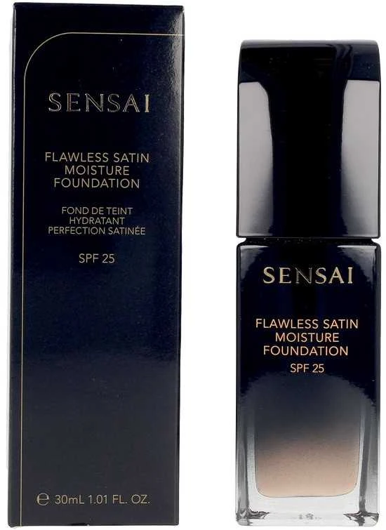 Skystas makiažo pagrindas Sensai Flawless Satin Foundation Spf20 102-Ivory rusvai gelsvas 30ml