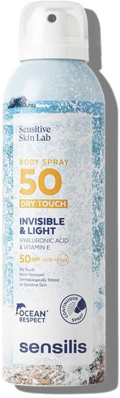 Sensilis kūno kremas nuo saulės Purškiklis Invisible & Light, 200 ml