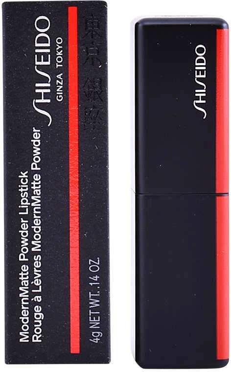 Shiseido ModernMatte Powder matiniai lūpų dažai, 4g, Spalva: 514 Hyper Red