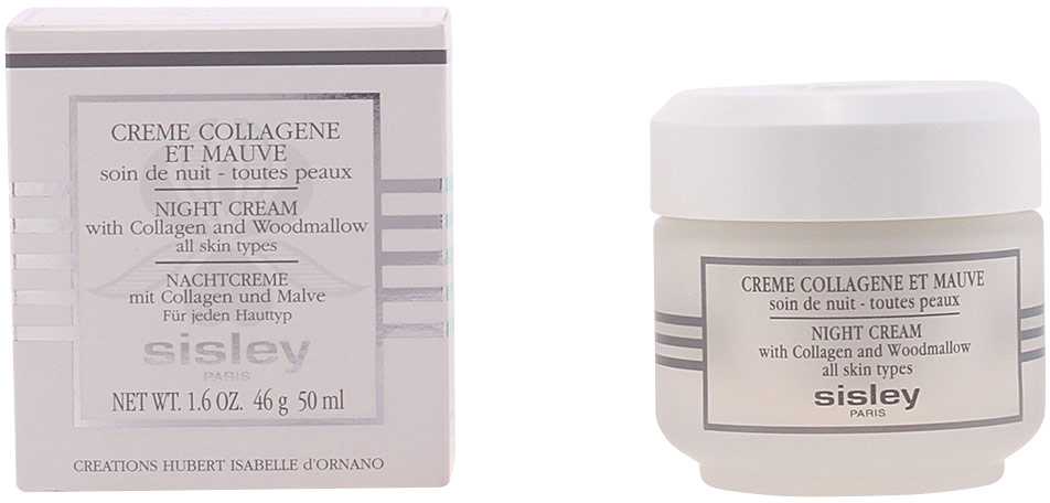 Sisley Night Kreminis with Collagen and Woodmallow veido kremas su kolagenu ir dedešvomis, 50 ml