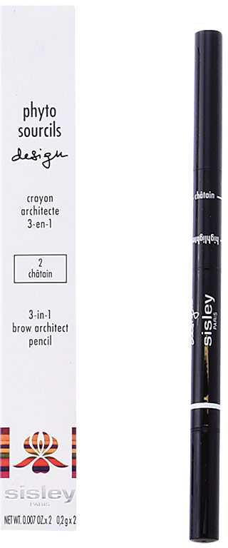Sisley Phyto Sourcils Design 3-in-1 Brow Architect Pieštukas, 0,4 g