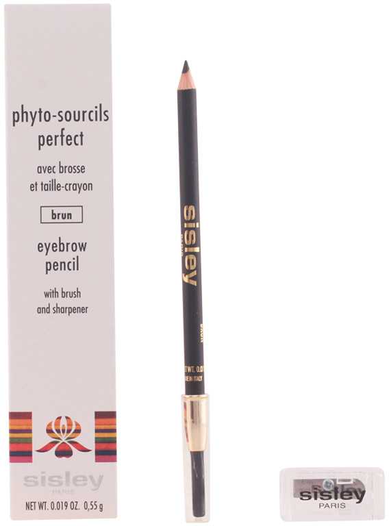 Sisley Phyto Sourcils Perfect Eyebrow Pieštukas #03 Brun - With And Sharpener, 0.55 g