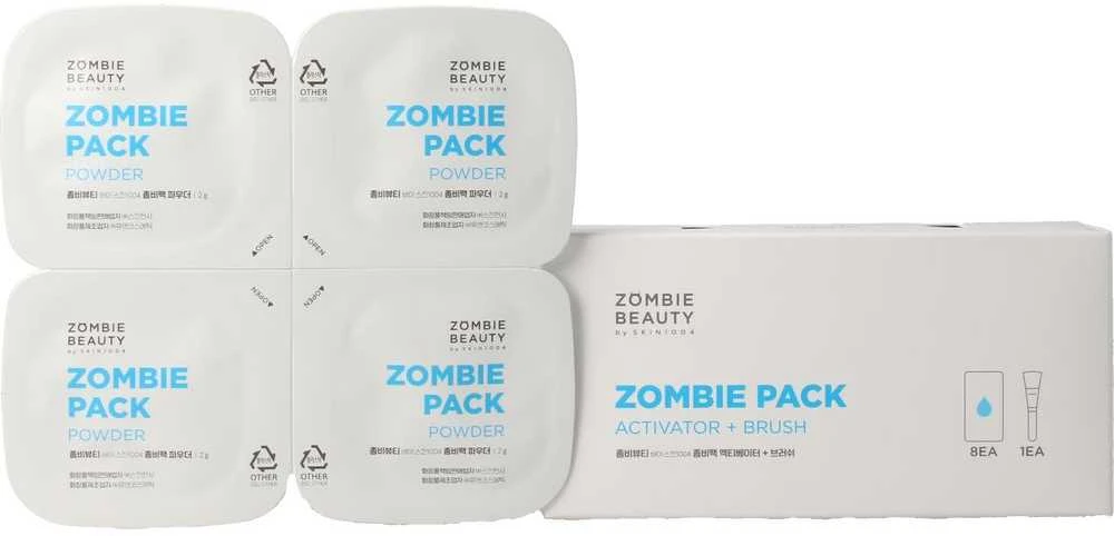 SKIN1004 Zombie Beauty senėjimą stabdantis veido kaukės dovanų rinkinys (Zombie Pack & Activator Kit)
