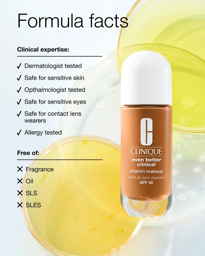 Skystas makiažo pagrindas Clinique Even Better Clinical Vitamin Makeup su SPF50, 30 ml | spalva: 3 - Light Cool