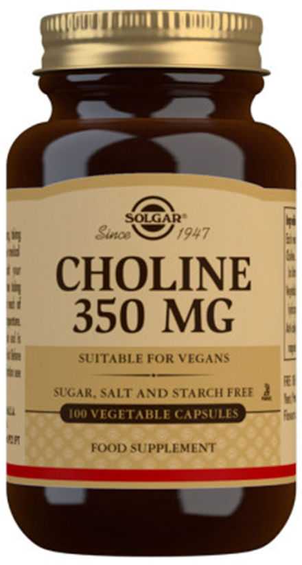 maisto papildas Solgar Cholines 350mg 100 kapsulių