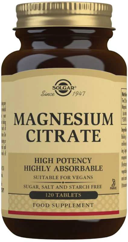 Solgar Magnio citratas 120 tablečių