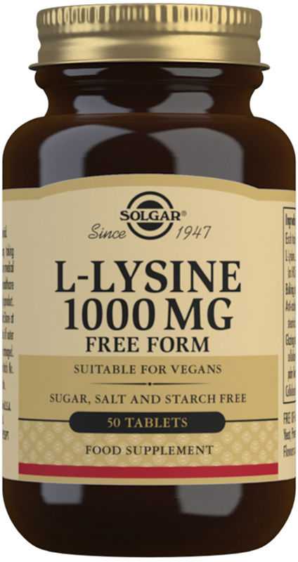 maisto papildas Solgar L-lizinas 1000mg 50 tablečių