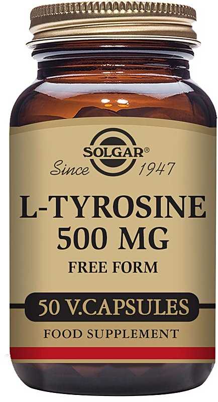 Solgar L-Tyrosine 500mg 50 kapsulių