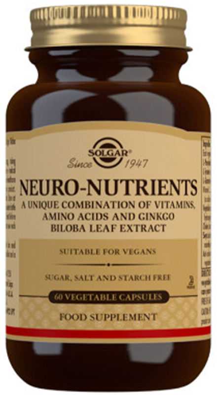 Solgar Neuro Nutrients 60 kapsulių