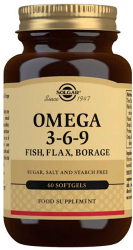 maisto papildas Solgar Omega 3-6-9 60 kapsulių