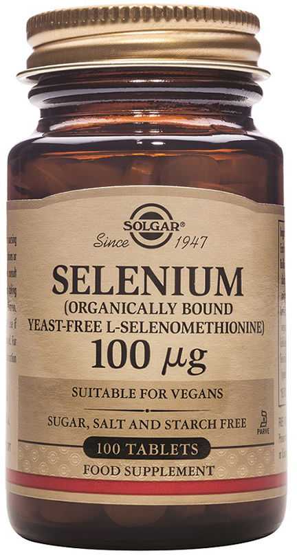 Solgar Selenas 100 µg 100 tablečių