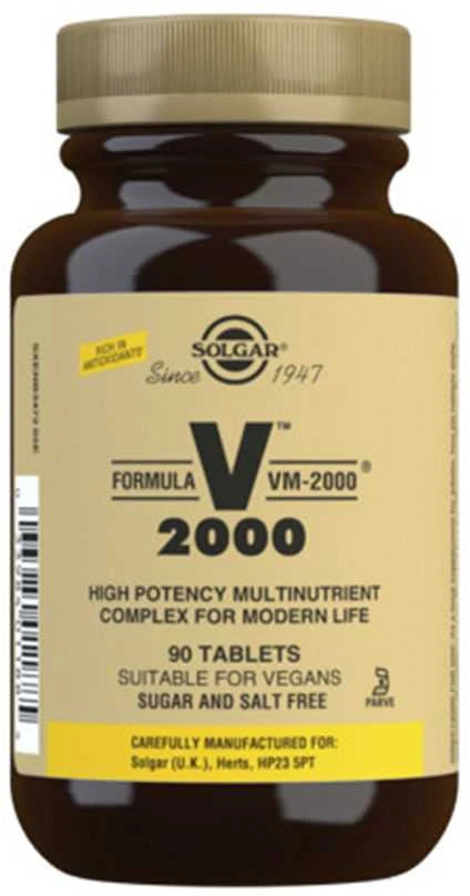 Solgar VM-2000 Multivitaminai 90 Tablečių