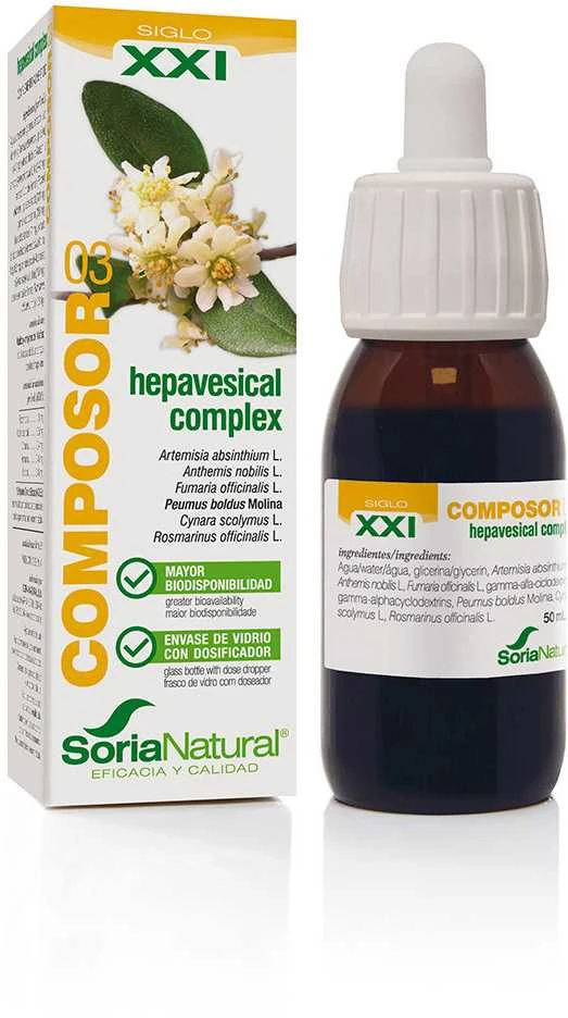 Soria Komponentas 3 Hepavesical kompleksas S Xxi 50ml