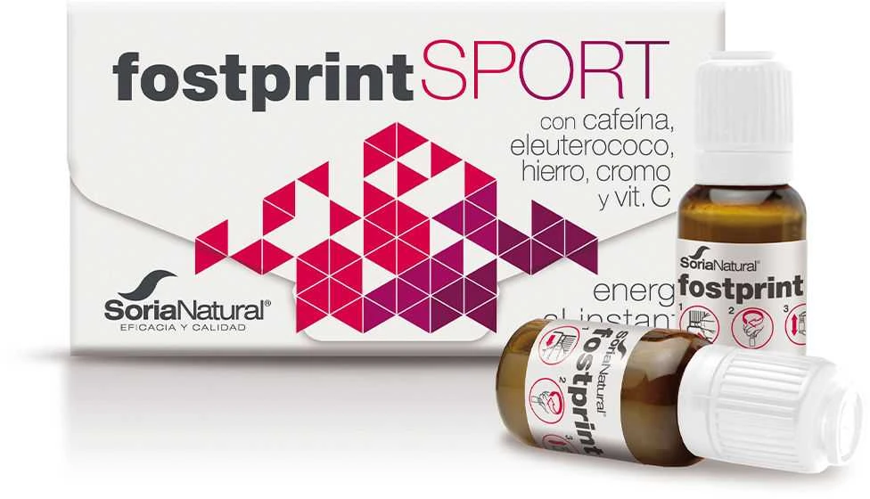 Soria Natural Fostprint Sport maisto papildas 20 buteliukų x15ml