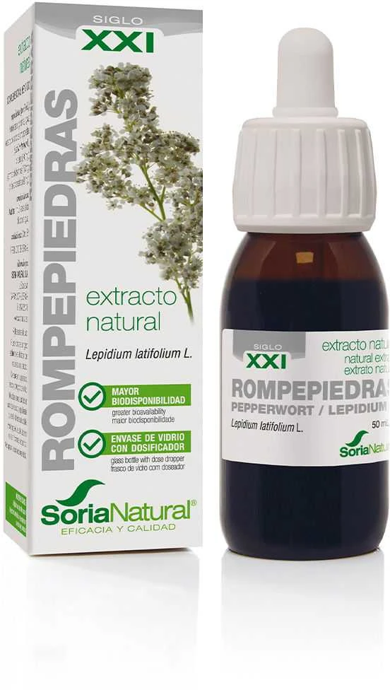 Soria Extracto Natūralus rompepiedros lapų Lepidium latifolium L. ekstraktas augaliniame glicerine S Xxi 50ml