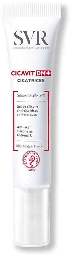 SVR Cicavit DM+ Scars silikoninis gelis, skirtas randams gydyti 15g