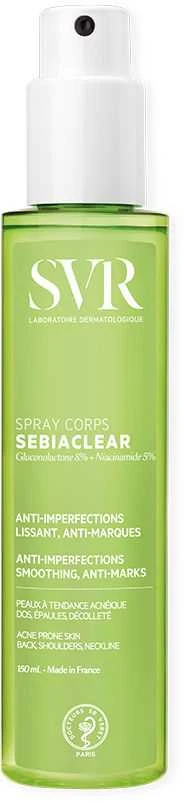 SVR Sebiaclear Purškiklis Corps Kūno Vanduo, 150 ml