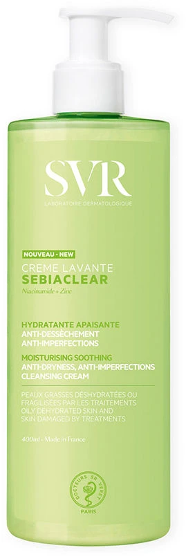SVR Sebiaclear Creme Lavante Cleansing Kreminis, 400 ml