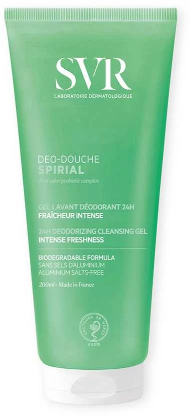 SVR Spirial Gel Dezodorantas ezodoruojantis kūno prausiklis 200ml